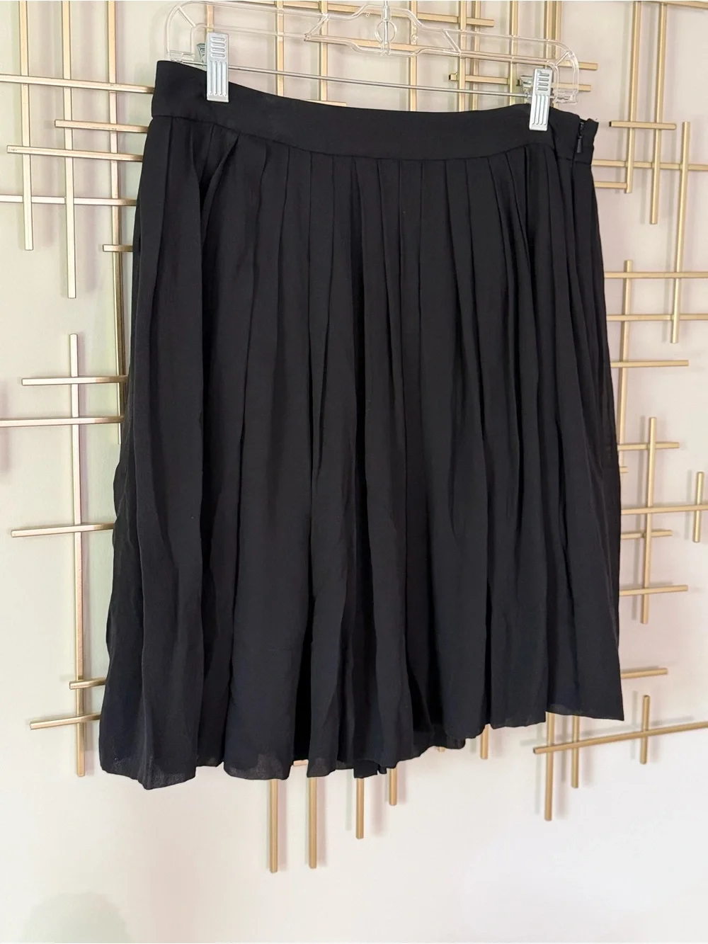 Talbots Black Pleated Women's Skirt 6P